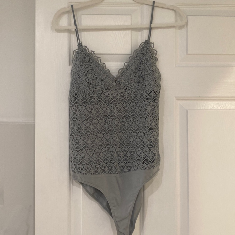 Zara Gray Knitted Body Suit